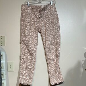 Anthropologie the wanderer Tan animal print Patterned Pants